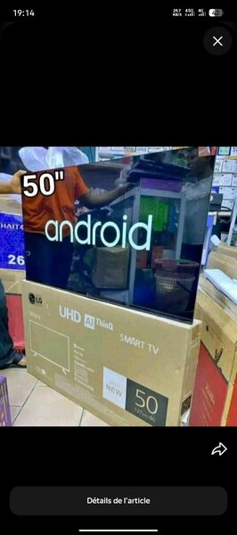 Smart TV 50" UHD Android