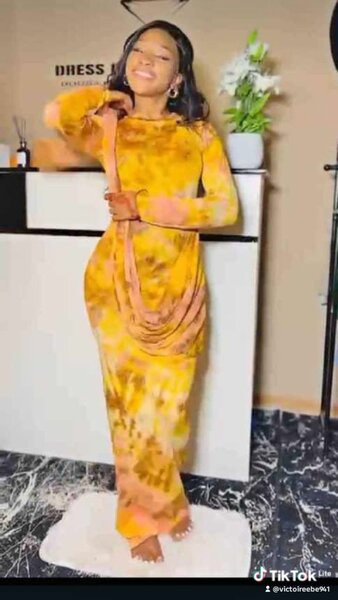 Robe longue tie-dye élégante