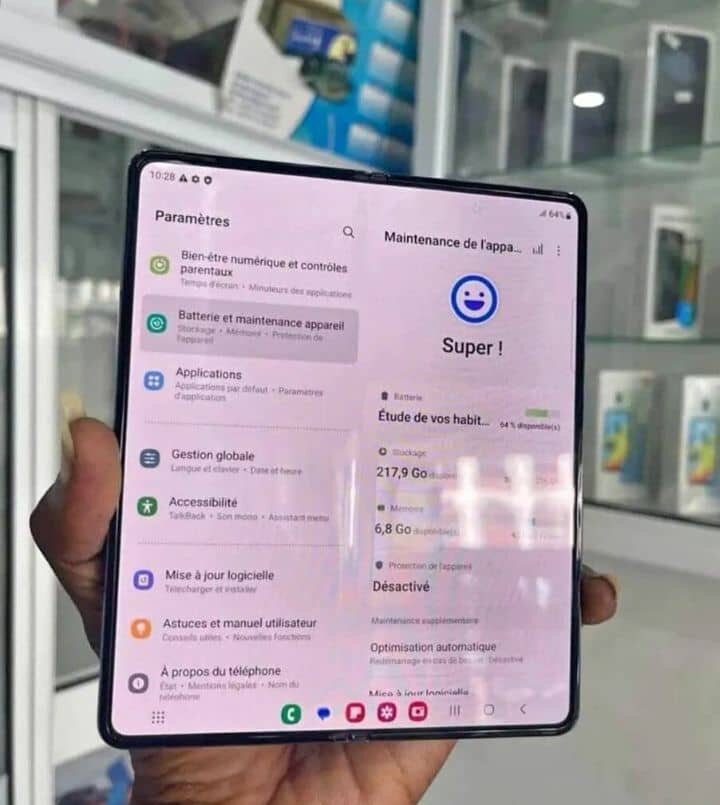 Smartphone pliable Samsung