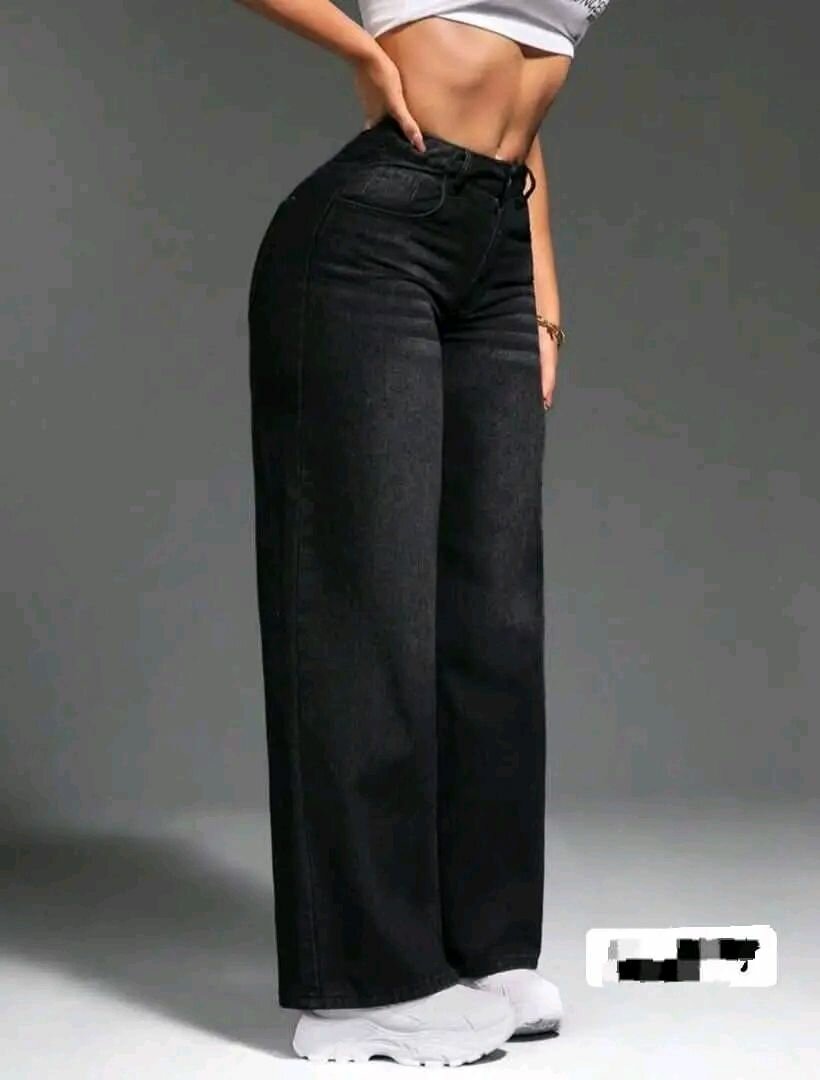 Jeans taille haute noir