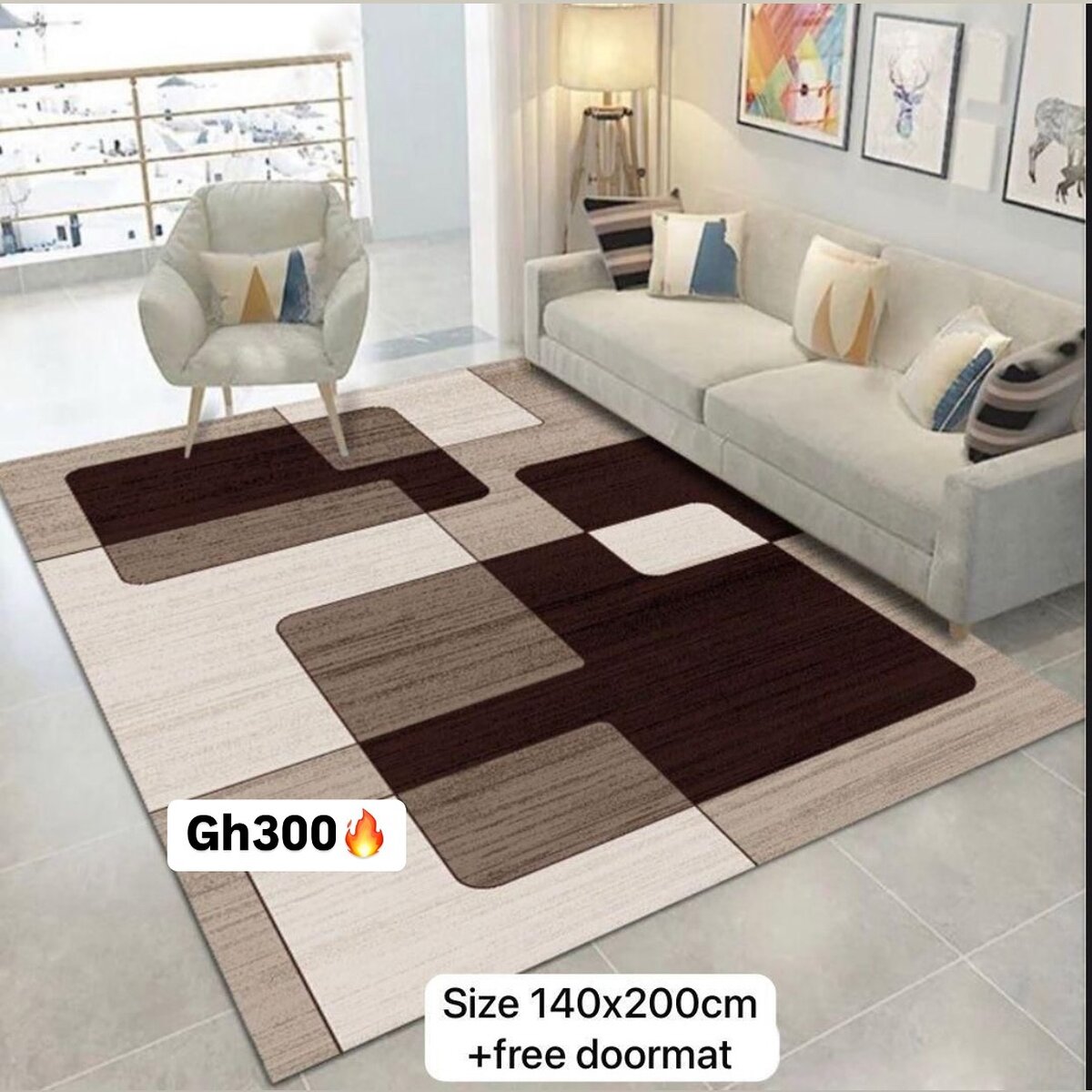 Beautiful and soft patterned carpet