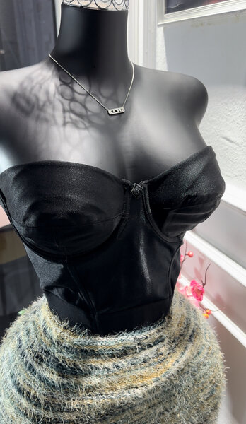 Bustier noir élégant