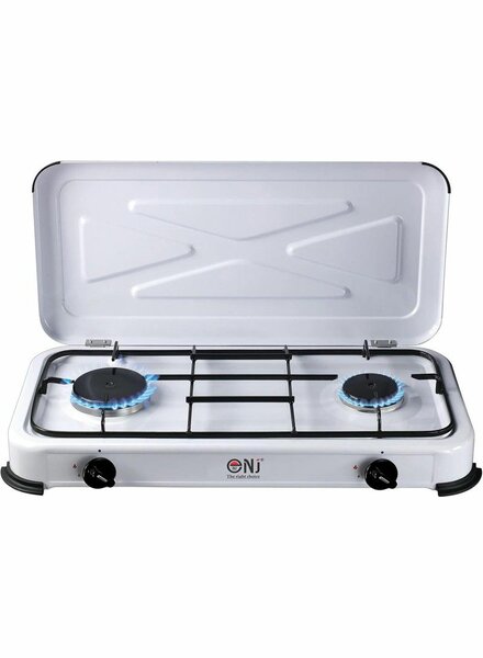 PORTABLE DOUBLE BURNER GAS STOVE