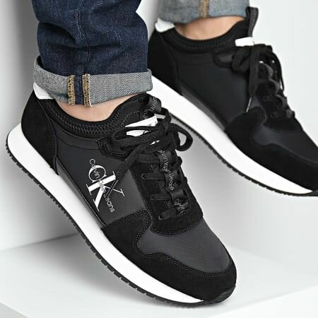 Baskets noires homme