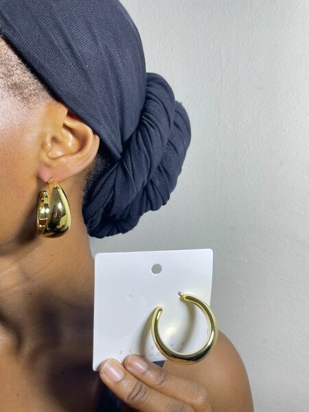 Boucles d'oreilles créoles dorées