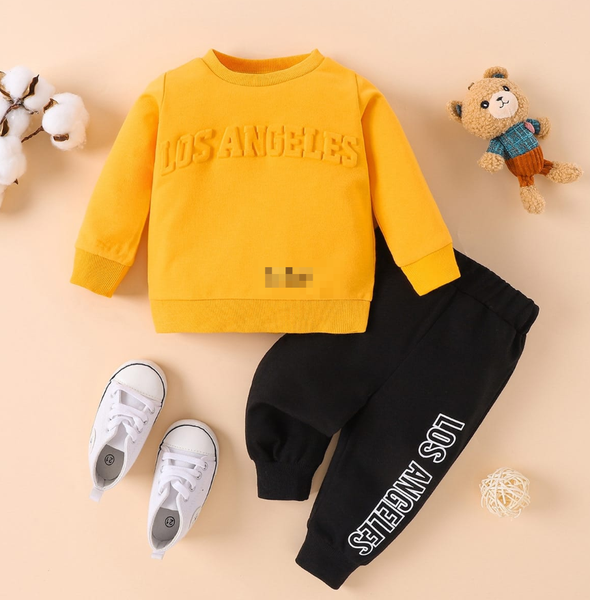 Children's tracksuit with fleece