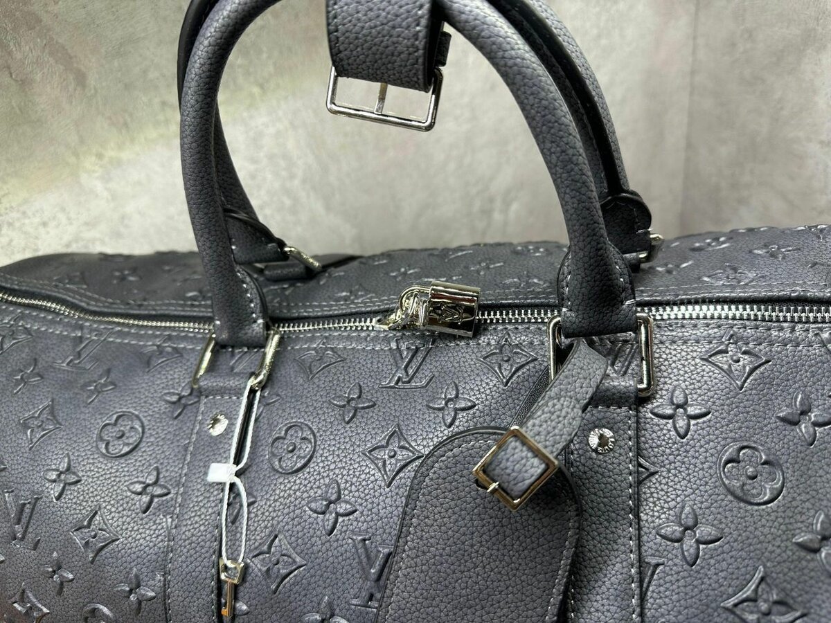 LV дорожная сумка канва кожа