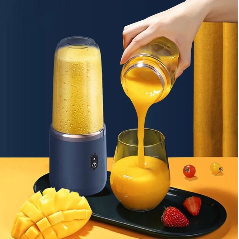 400ML PORTABLE RECHARGEABLE ELECTRIC BLENDER MACHINE WITH CO