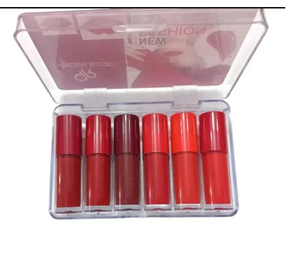 Lipgloss dark colour matte pack of 6