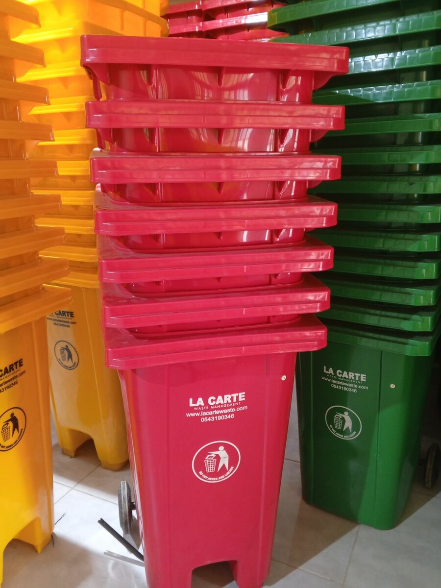 240 liter HDPE front step wheelie/bin