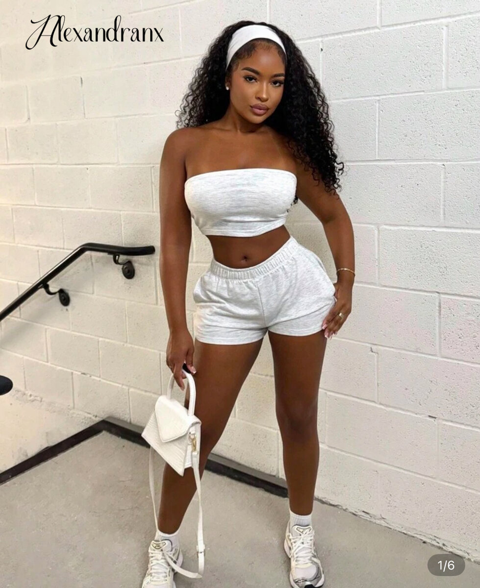 Ensemble d'été blanc chic