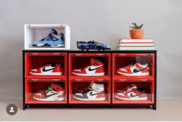 Red Stackable Shoeboxes