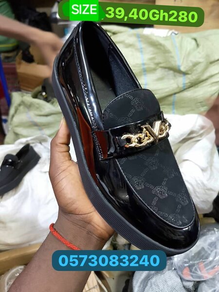 Patent mirror leather loafer -Sz39/40