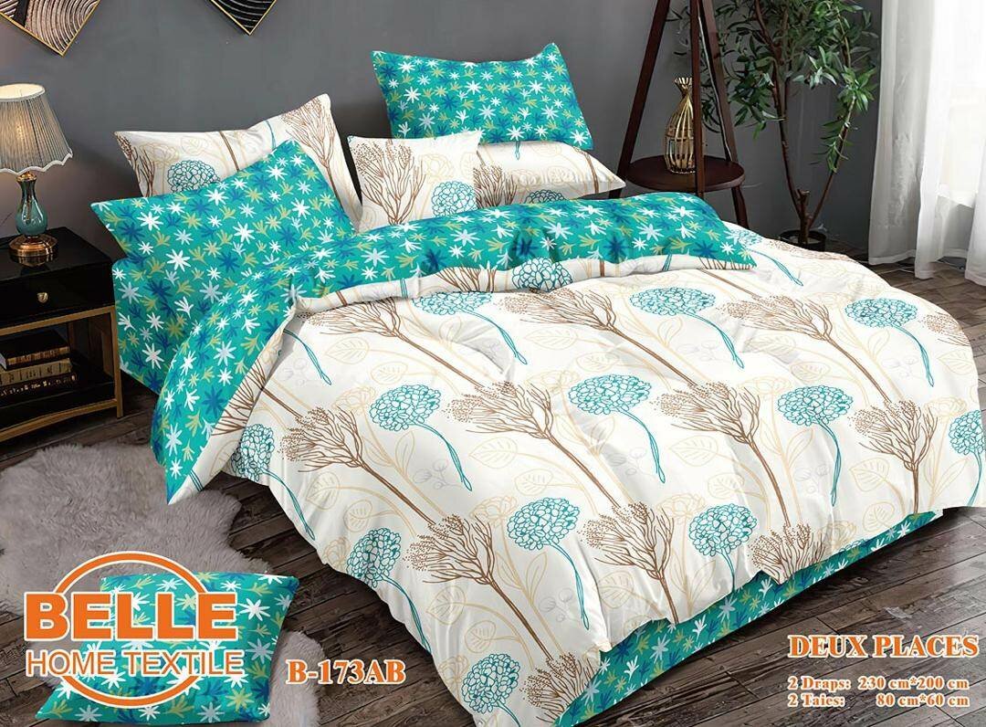 Ensemble drap de 3 places , 2 Draps + 2 taies d'oreillers