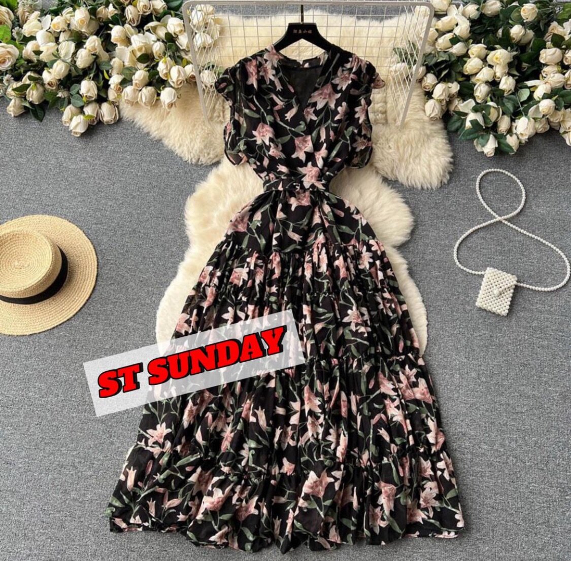 Robe Longue Florale Élégante