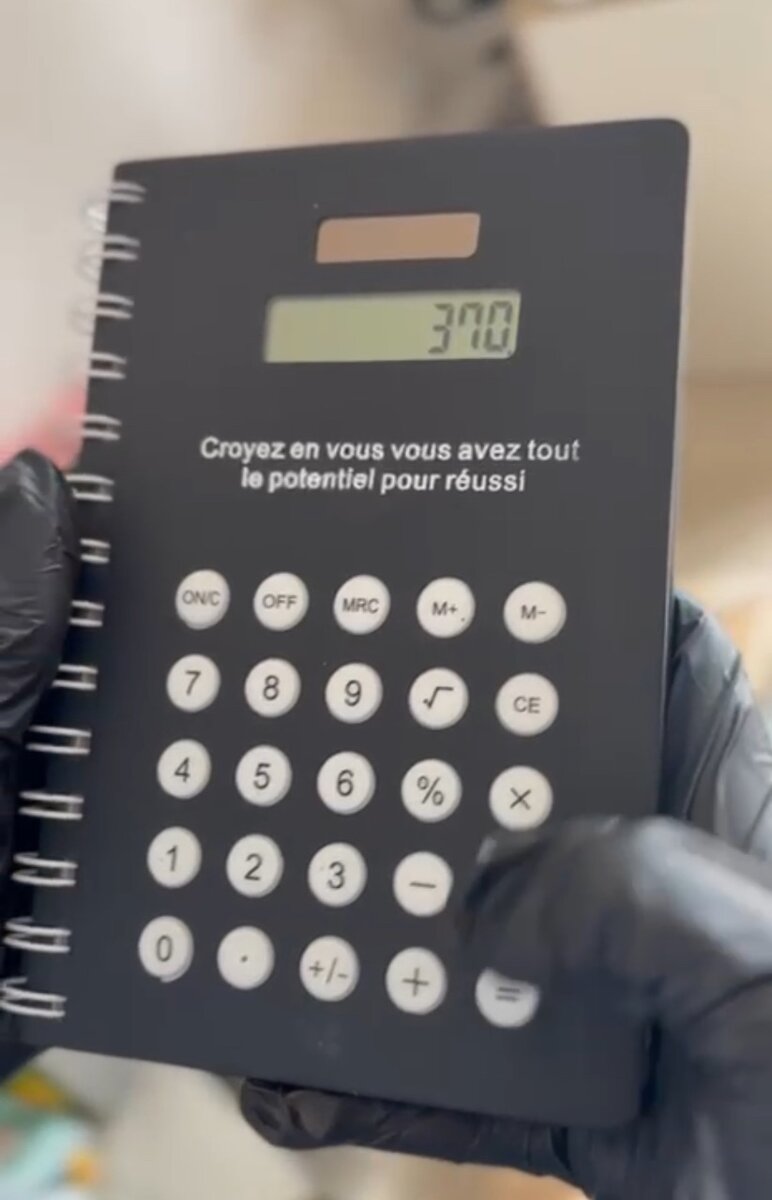 Carnet avec Calculatrice intégrée