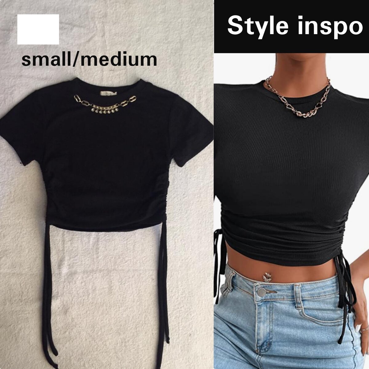 Salaula crop tops and tops
