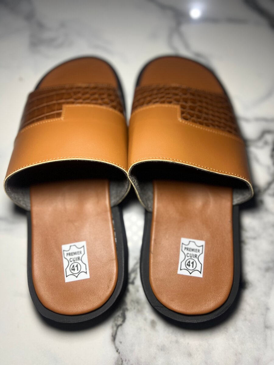 Sandales en cuir pour homme