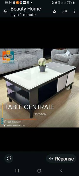 Table centrale 120x60cm