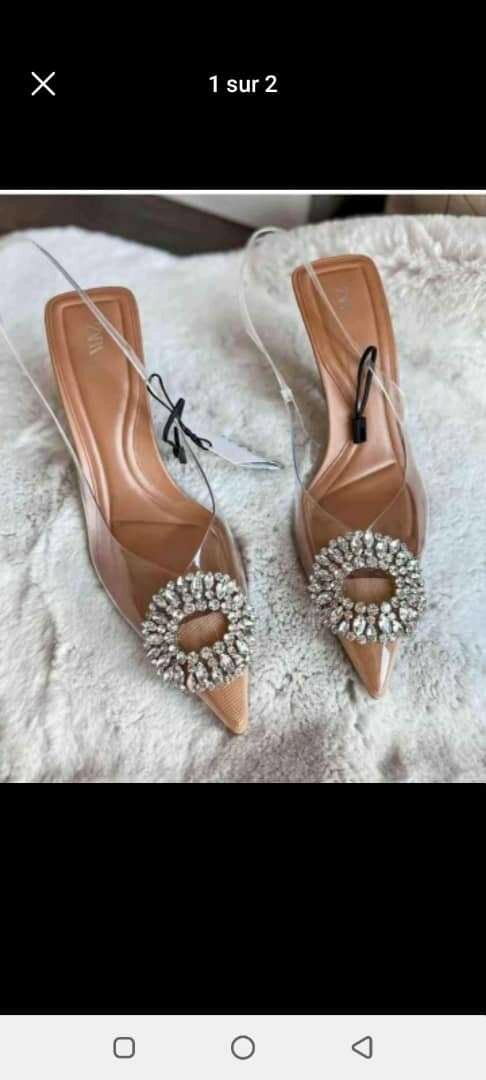 Demie talon transparente