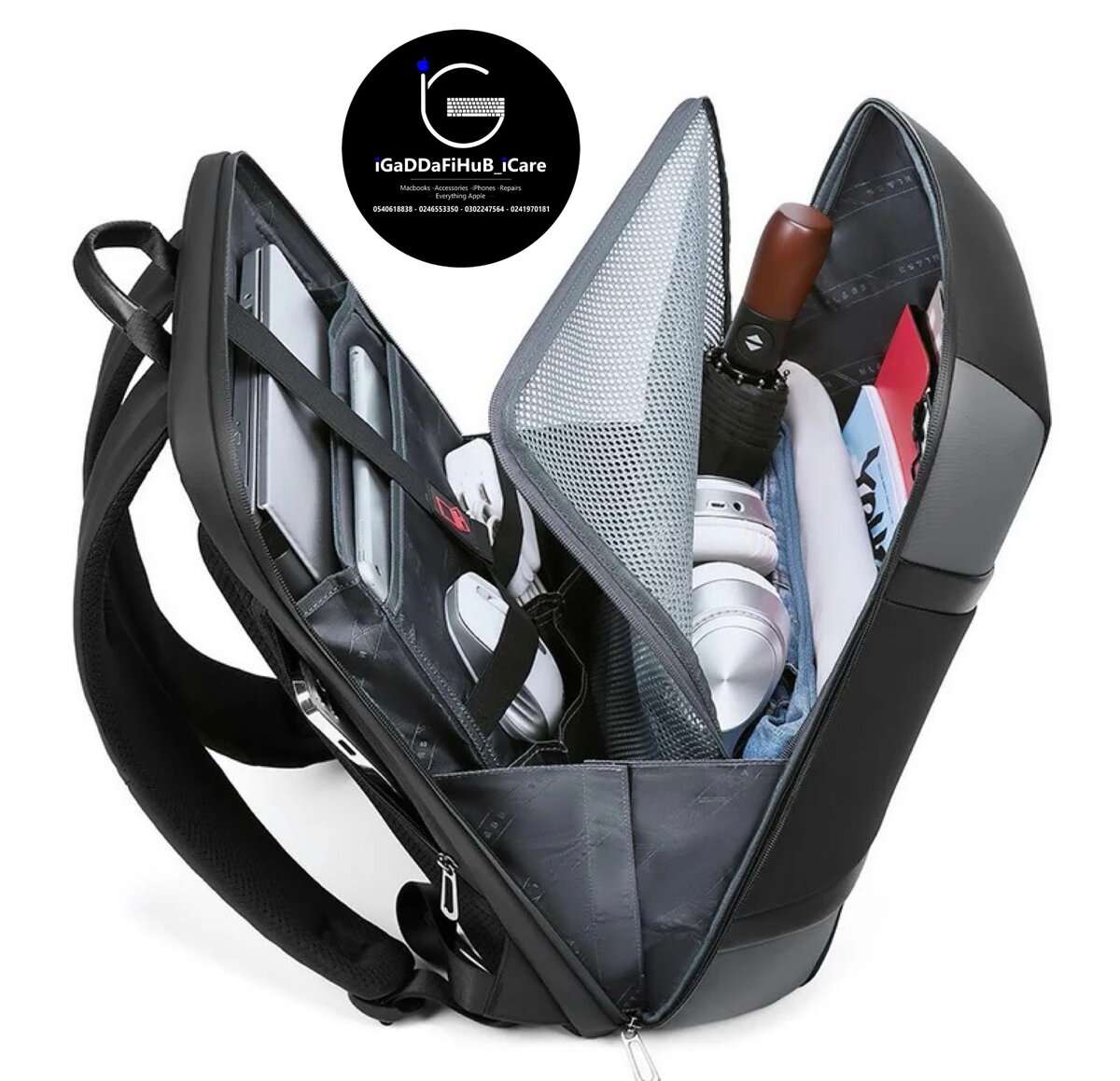 Waterproof Business Laptop Backpack 15.6 Inch usb Notebook F