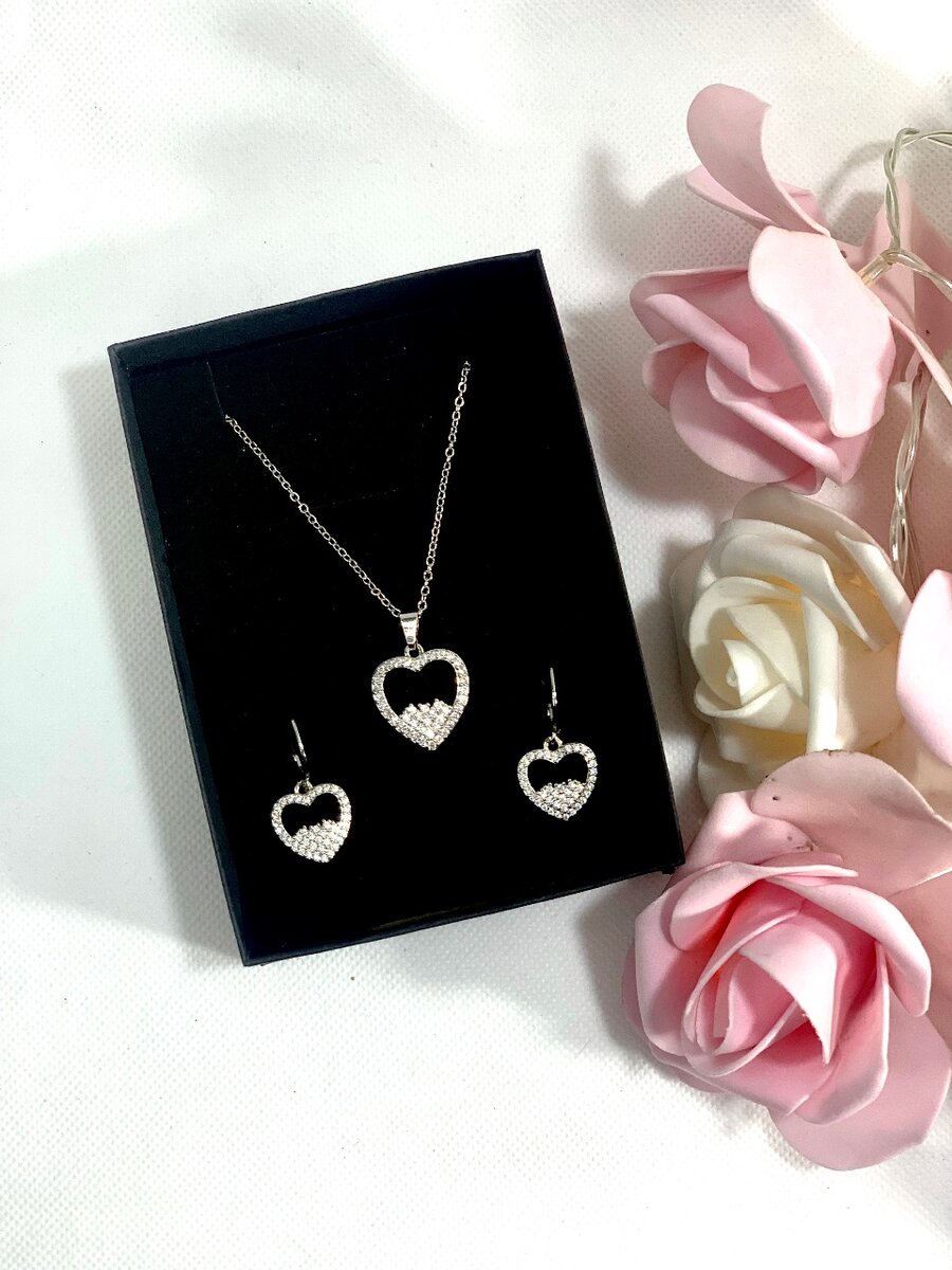 Silver Heart Chain Pendant