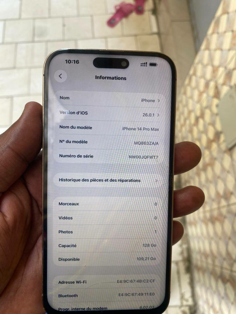 iPhone 14 Pro Max 128GB Noir