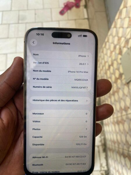 iPhone 14 Pro Max 128GB Noir