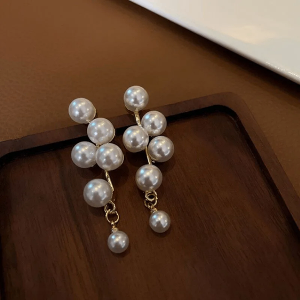 Boucles d'oreilles perles élégantes