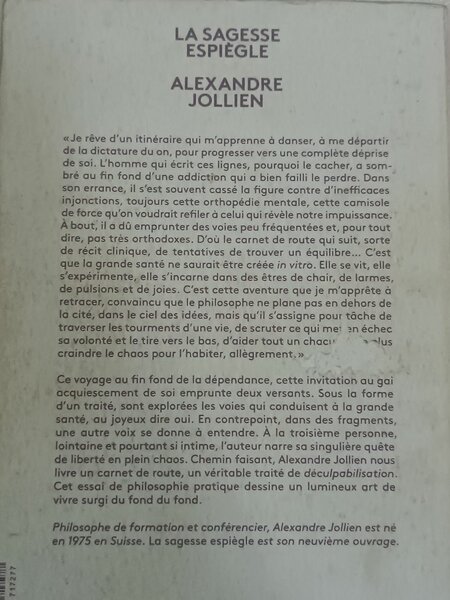 La Sagesse Espiègle - Livre