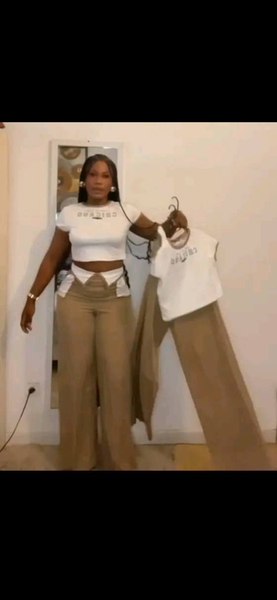 Ensemble chic beige femme