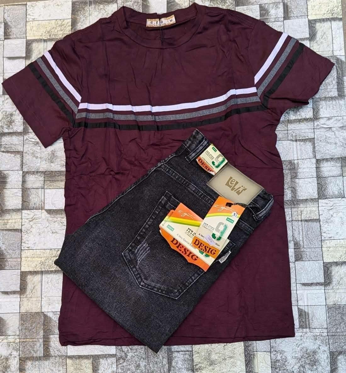 Combo ( t shirt and jean ) 