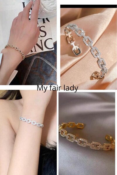 Bracelet chaîne élégant en strass