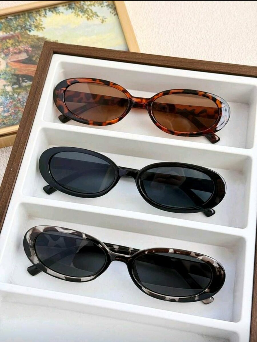 Lunettes de soleil ovales tendance
