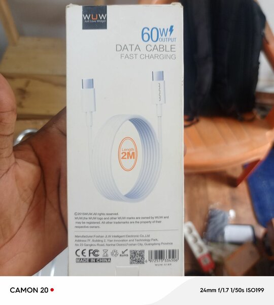 Câble type C Charge Rapide 60W