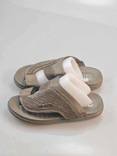 Sandales confort beige homme