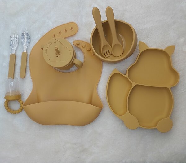 Ensemble d'assiettes alimentaires en silicone