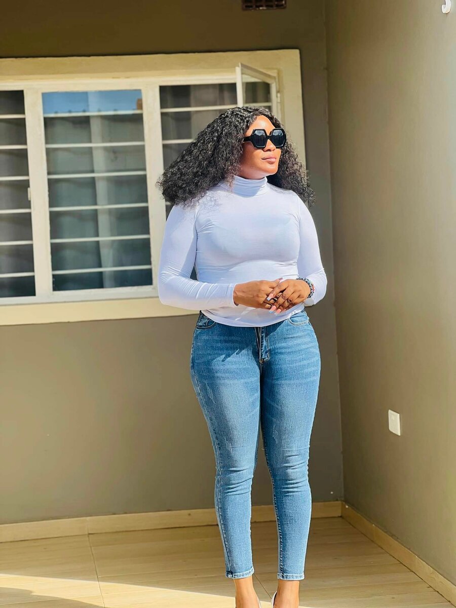 Skinny jeans sky blue