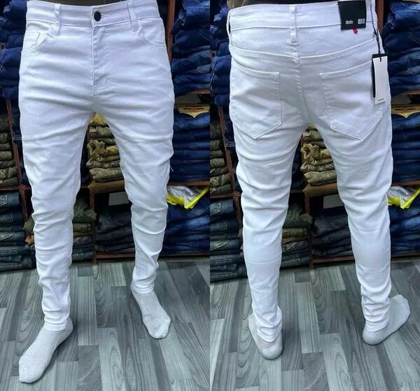 Pantalons Blancs Décontractés Homme
