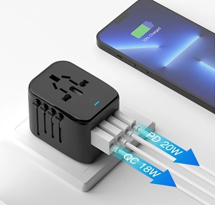 Universal Travel Adapter,30W All-in-one International Power