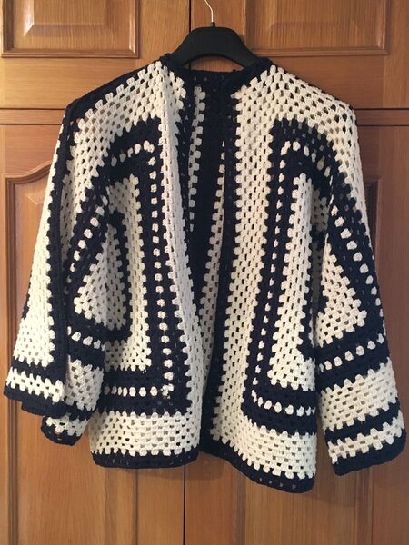 Hexagon cardigan/sweater