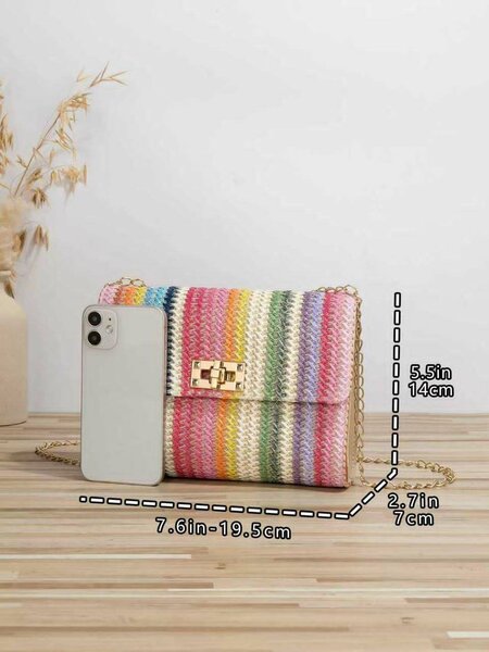 Sac bandoulière arc-en-ciel