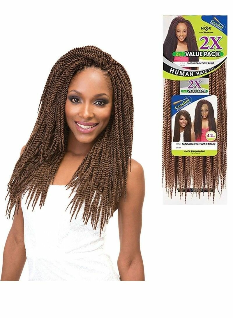 2PCS 18-INCH TWIST BRAIDS HAIR EXTENSIONS -