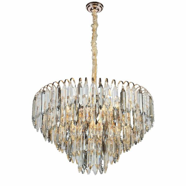 Lustre en cristal noir blanc