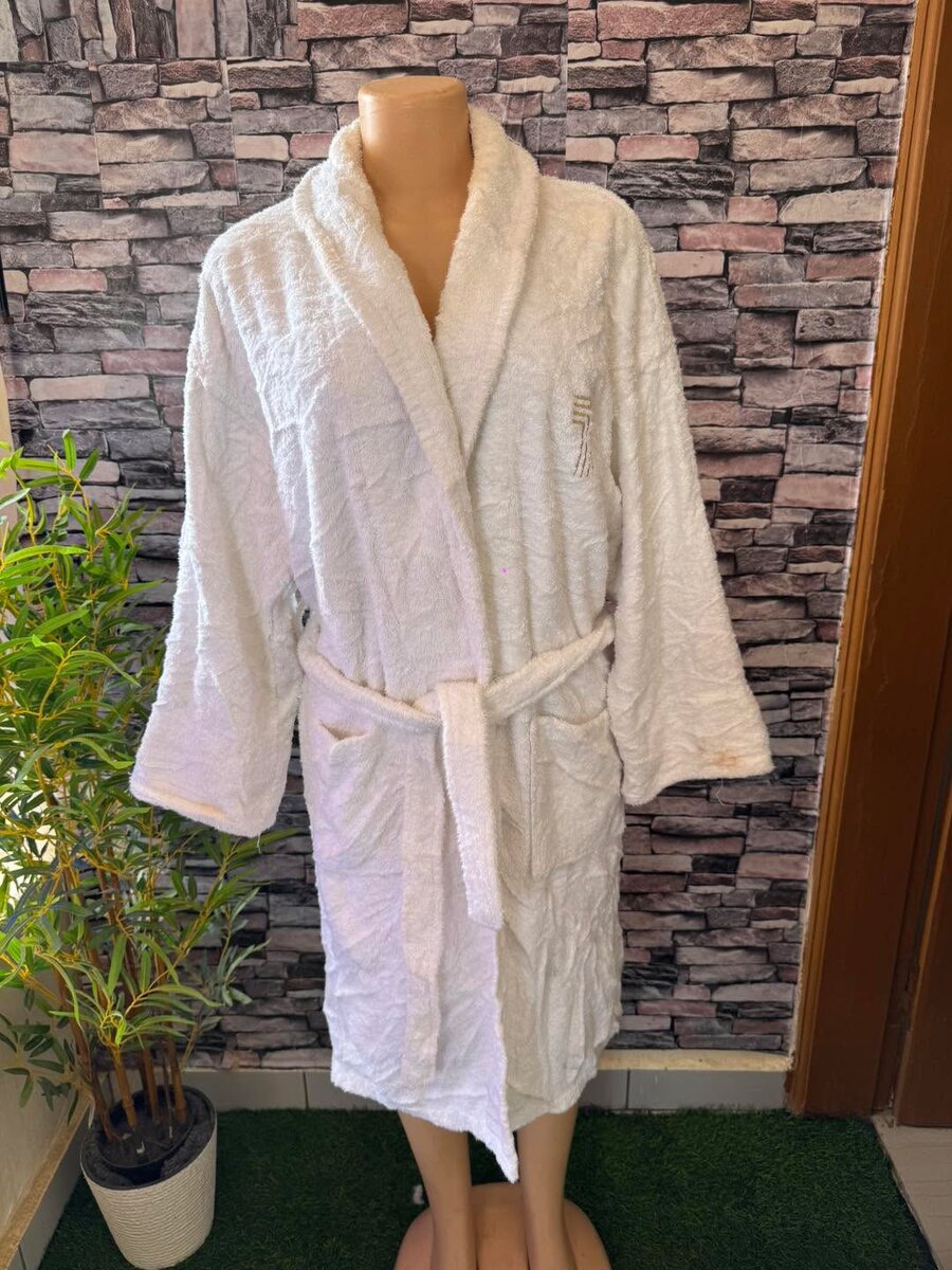 Peignoir de bain en coton doux