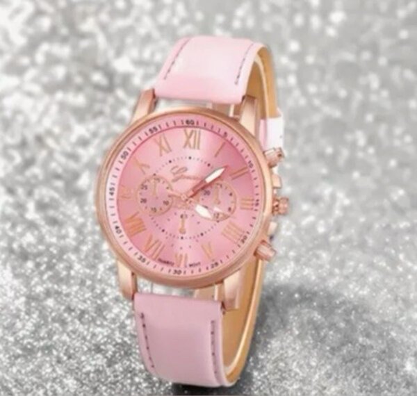 Montre Rose Élégante Femme