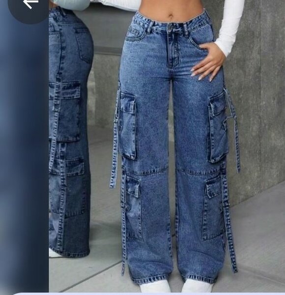 Jean cargo femme tendance
