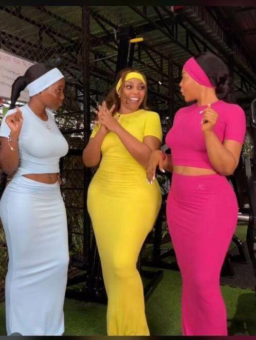 Jupe longue + haut & bandeau