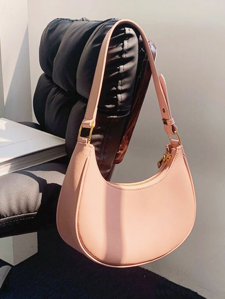 Minimalist Zip Up Hobo Bag