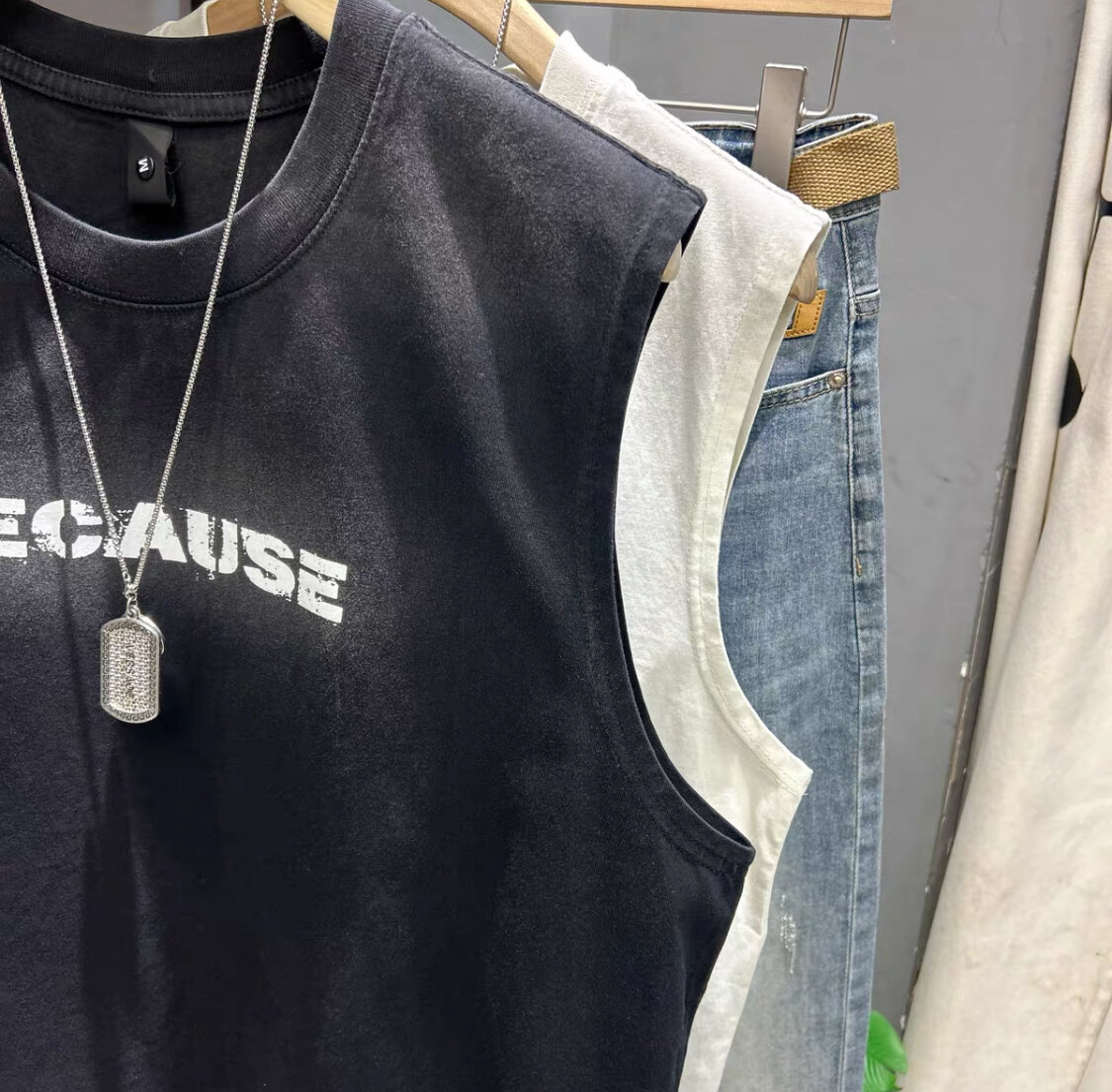 Débardeur Hommes "Because"